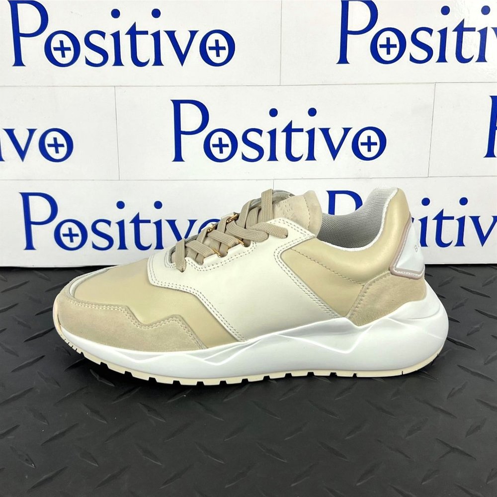 Buscemi Womens Ventura Off White Leather Sneakers US 7 SAMPLE